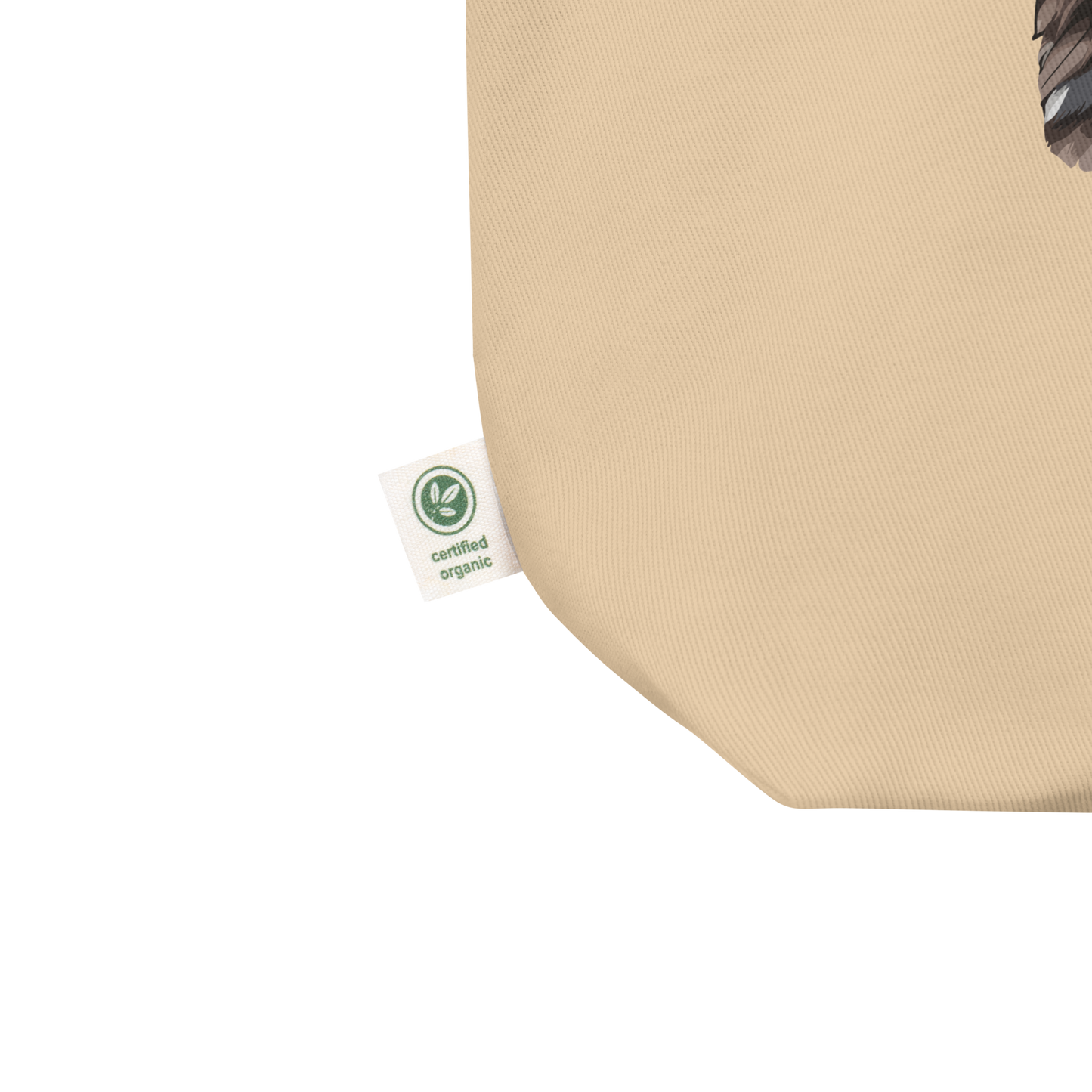 Product details of a Oyster Colored Eagle Eco Tote Bag featuring a captivating I Am Eagle To Party graphic - Funny Organic Cotton Totes - Boozy Fox