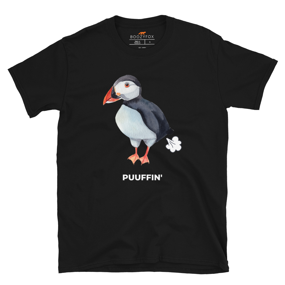 Puffin T-Shirt Funny Puffin Graphic T-Shirts Boozy Fox