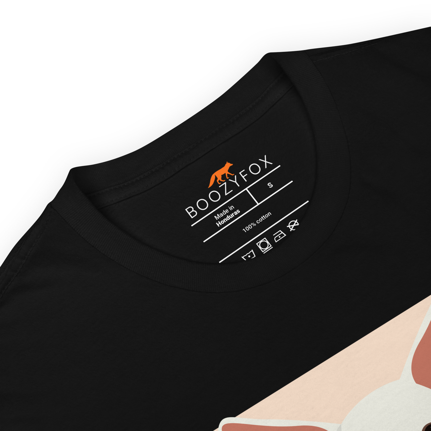 Product Details of a Black Fennec Fox T-Shirt - Boozy Fox