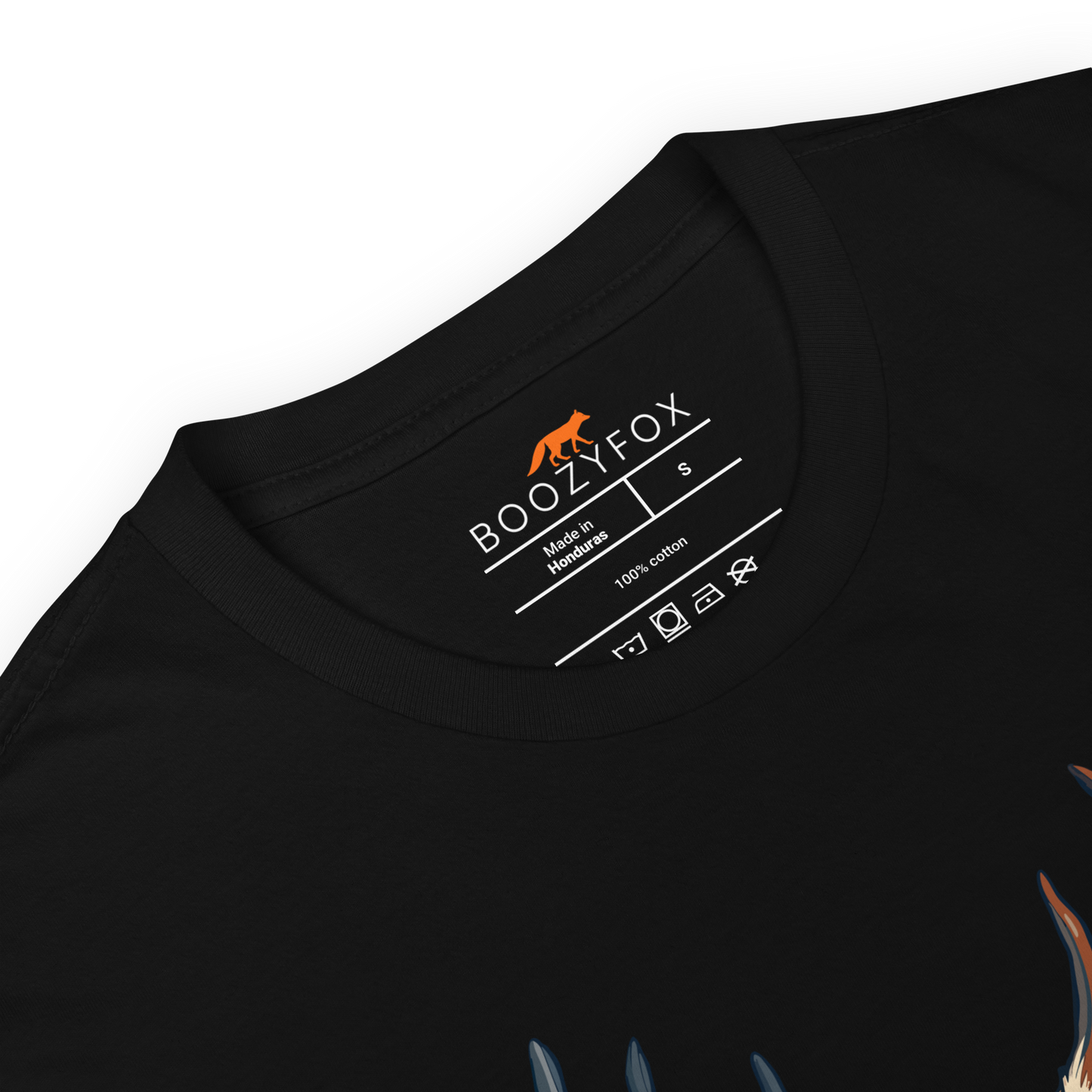 Product details of a Black Oh Deer T-Shirt - Boozy Fox