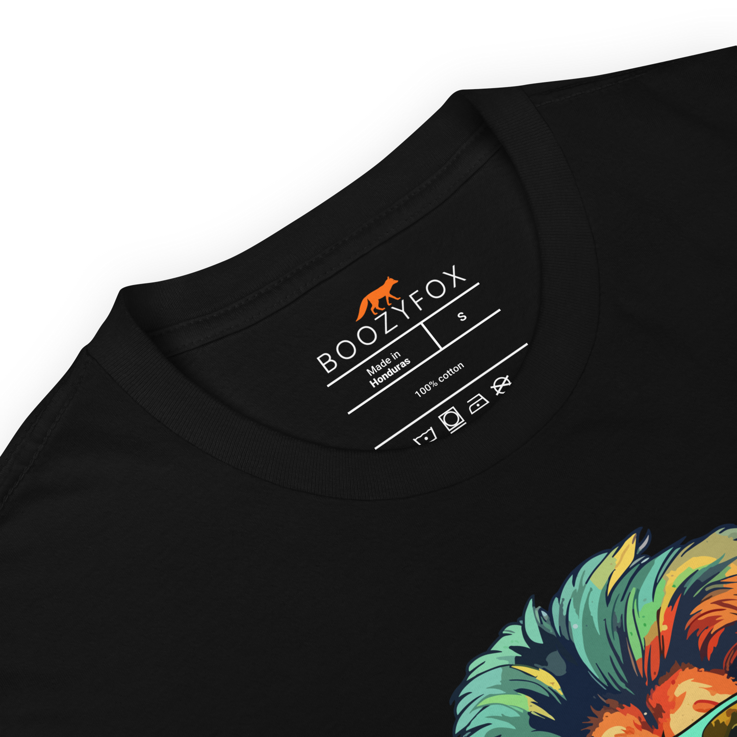 Product details of a Black Rebel Lion T-Shirt - Boozy Fox