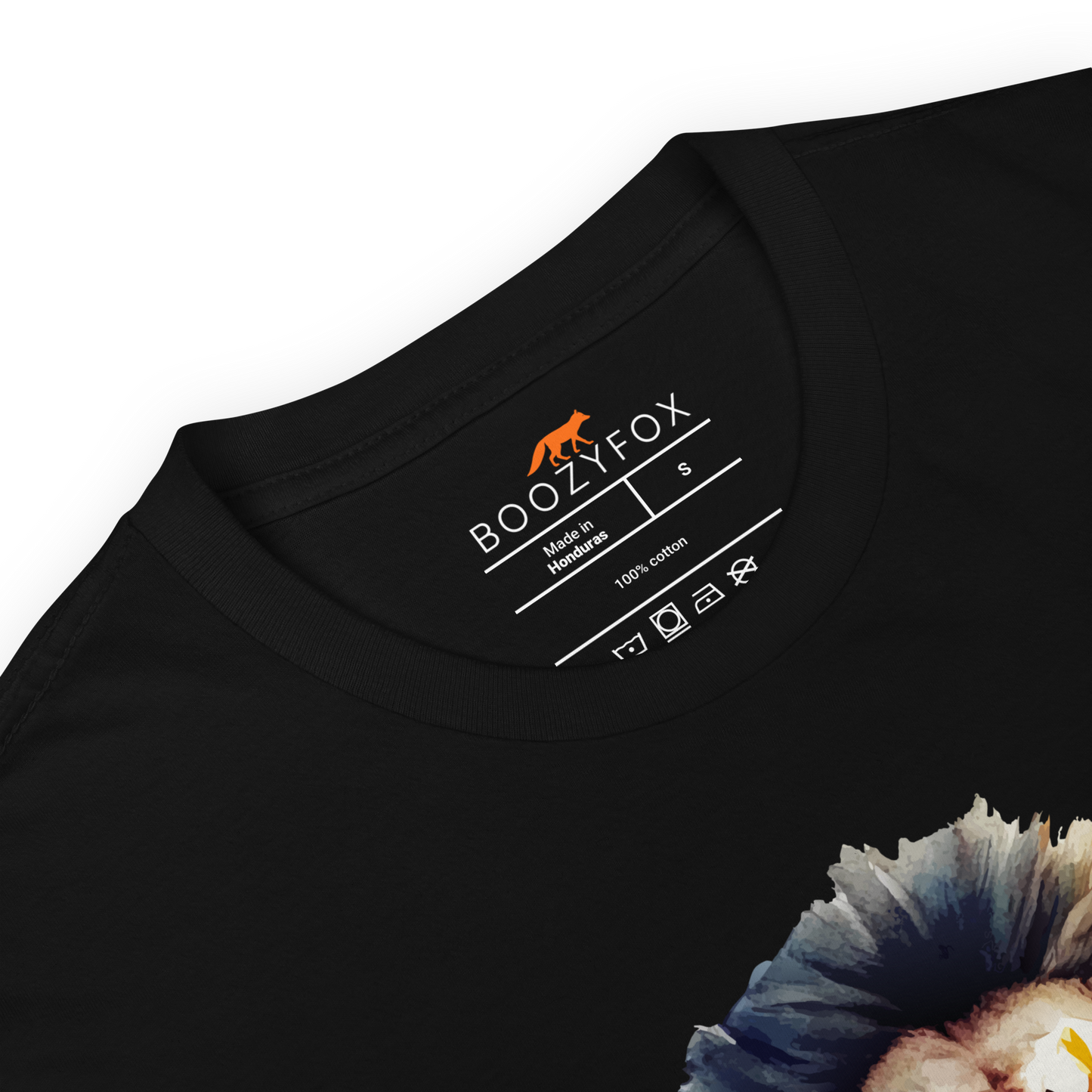 Product details of a Black Roar-Some Lion T-Shirt - Boozy Fox