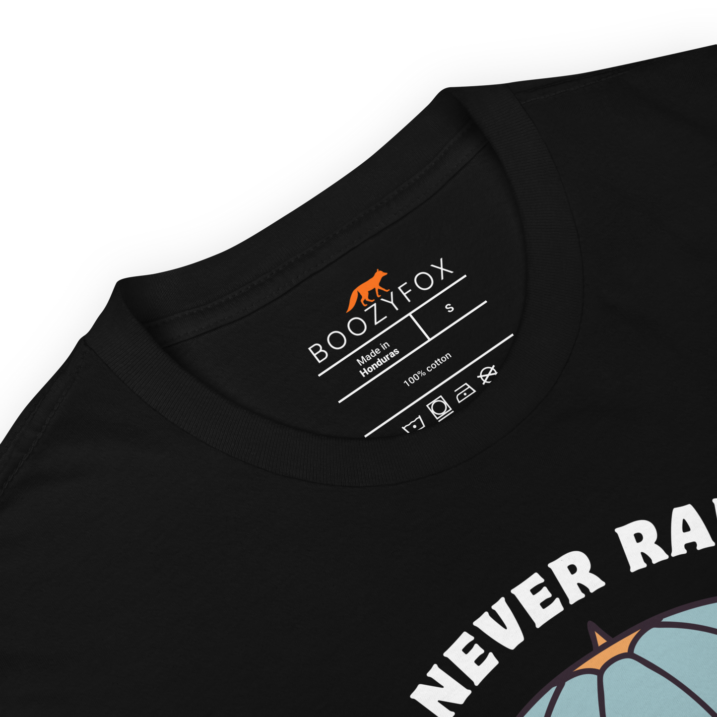Product details of a Black It Never Rains But It Pours T-Shirt - Boozy Fox