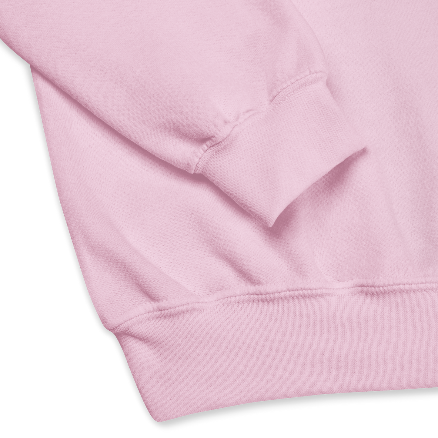 Close Details of a Light Pink Sweatshirt - Boozy Fox