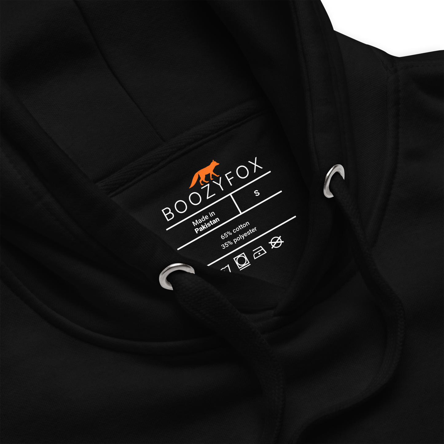 Product details of a Black Dachshund Premium Hoodie - Boozy Fox