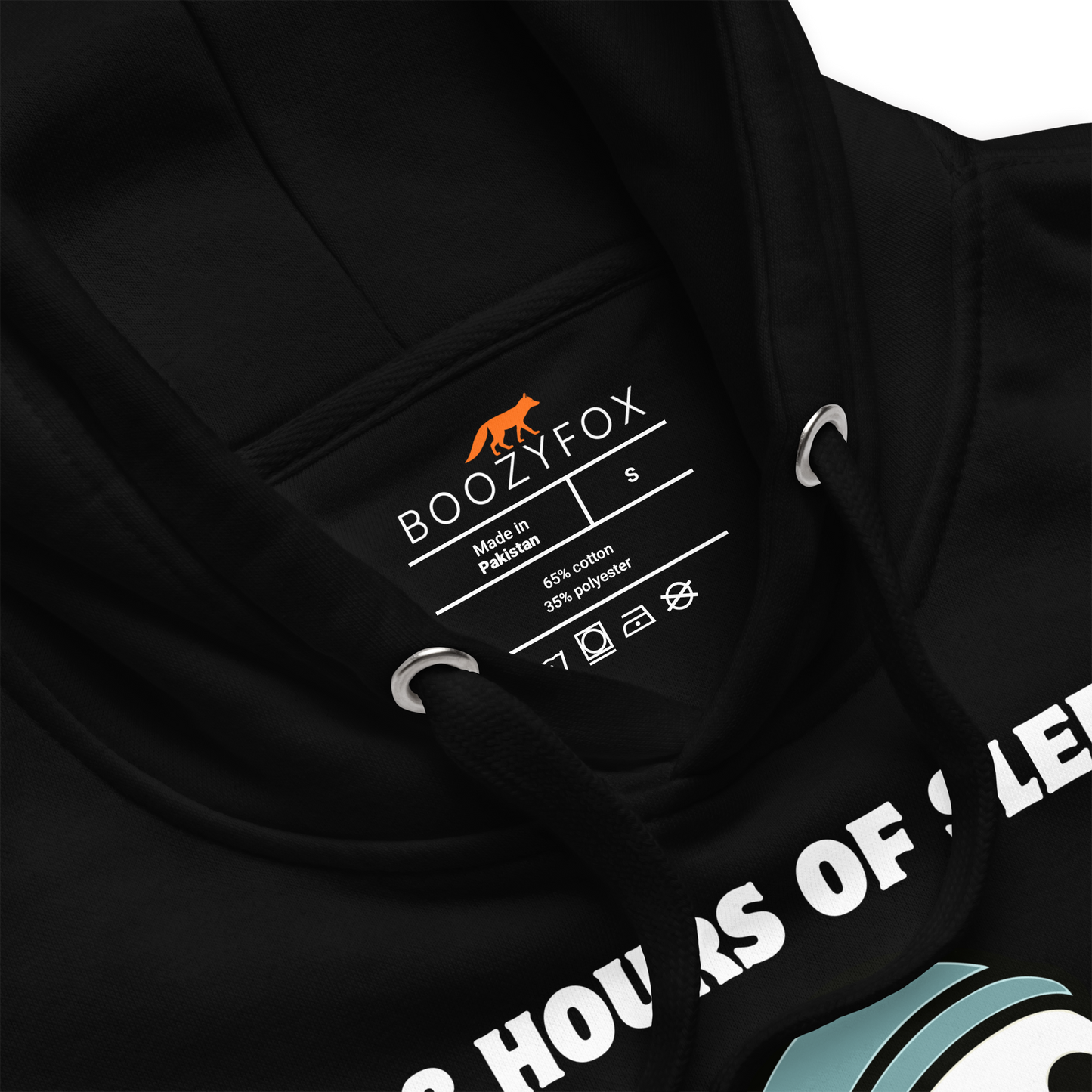 Product details of a Funny 8 hours of sleep? In this economy?! Coffee premium graphic hoodie in black by Boozy Fox