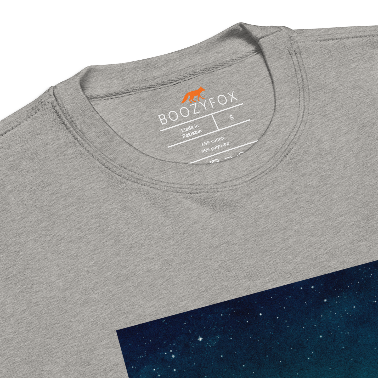 Product details of a Carbon Grey Whale Under The Moon Graphic Premium Sweatshirt - Boozy Fox