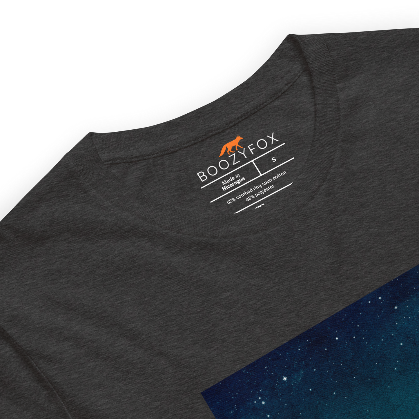 Product details of a Dark Grey Heather Whale Under The Moon Tee - Boozy Fox