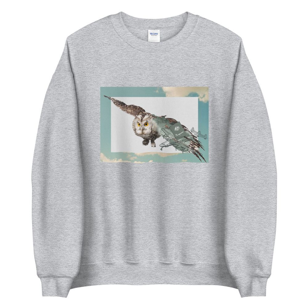 Flying Owl Sweatshirt Online - Sport Grey - Boozy Fox