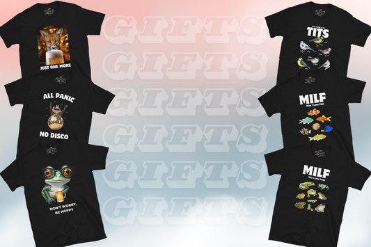 Funny animal t-shirts for gifts with bold and humorous designs by Boozy Fox