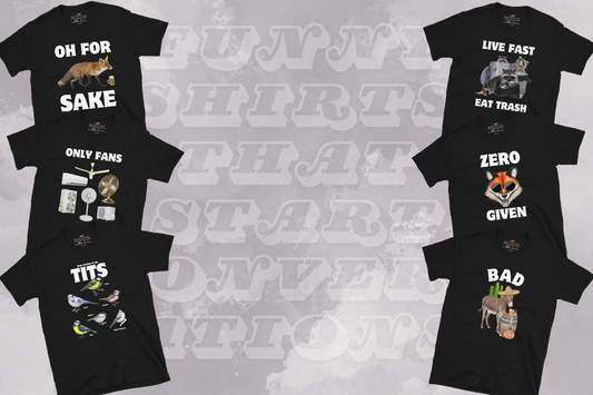 Funny graphic t shirts with bold designs that start conversations by Boozy Fox