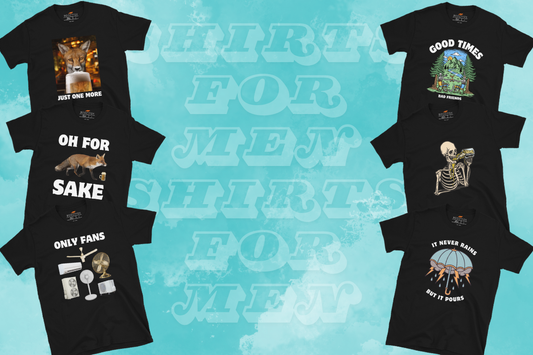 Funny t shirts for men with bold and humorous graphic designs by Boozy Fox