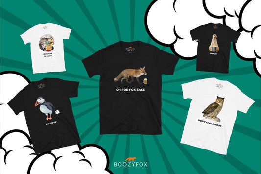 Explore our Funny Animal T-Shirt Collection at Boozy Fox