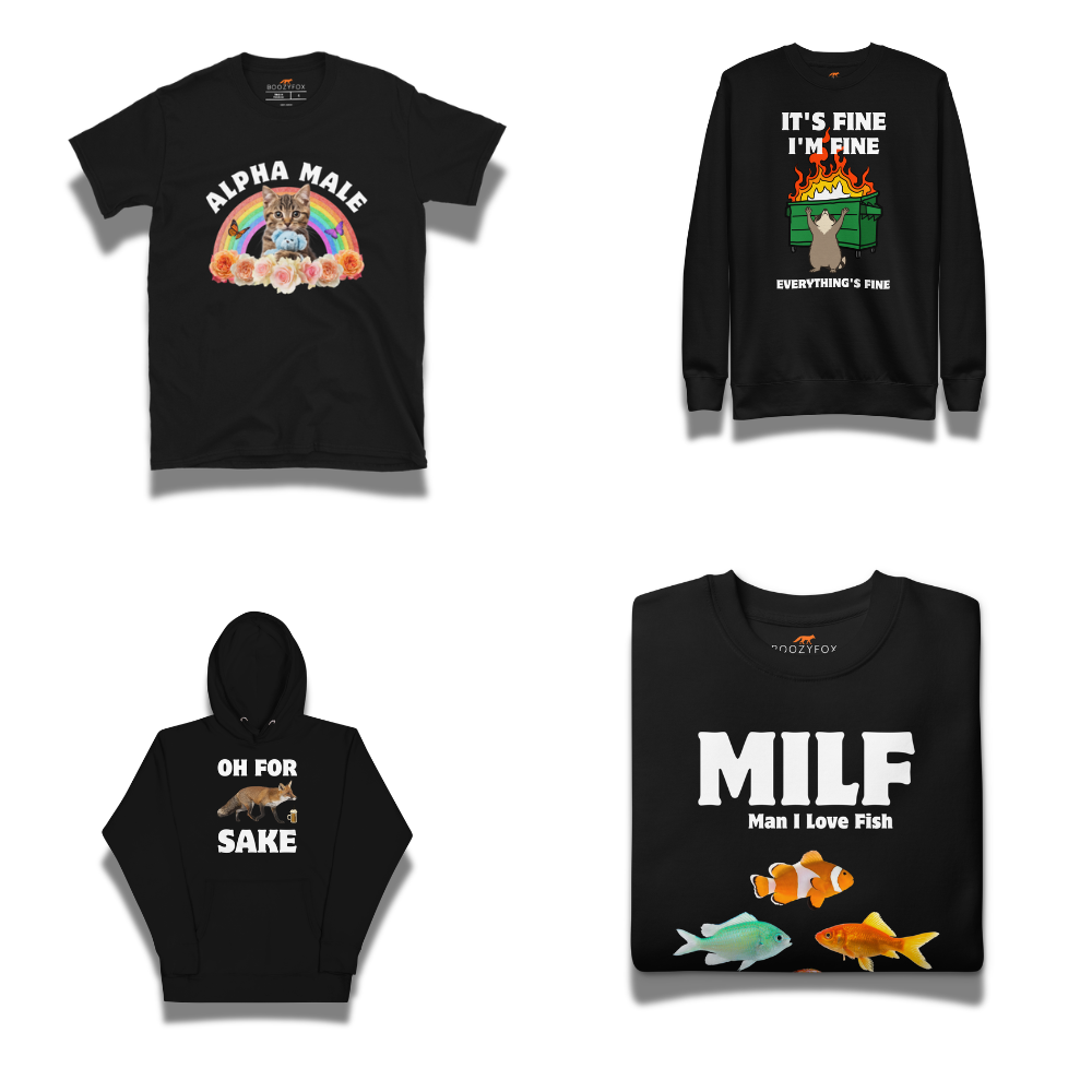 Men's graphic clothing featuring bold printed T-shirts, graphic tees and casual designs