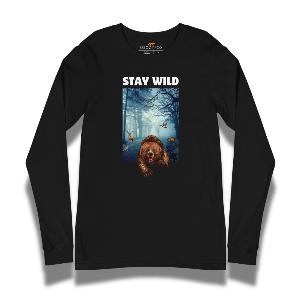 Men’s graphic long sleeve shirts with bold designs by Boozy Fox