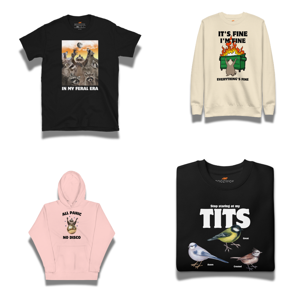 Women's graphic clothing with bold, funny and playful printed designs