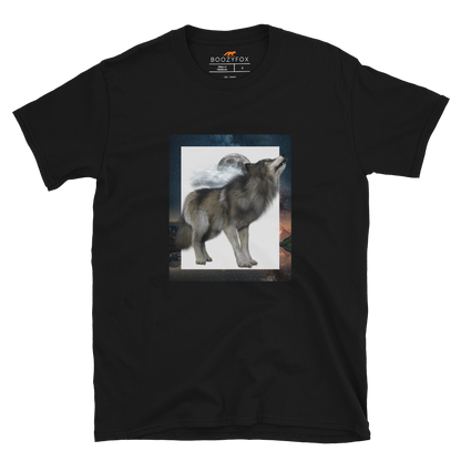 Wolf T-Shirt Online - Black - Boozy Fox