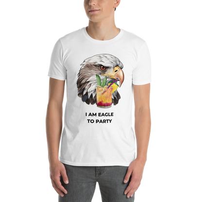 Man wearing a White Eagle T-Shirt - Boozy Fox