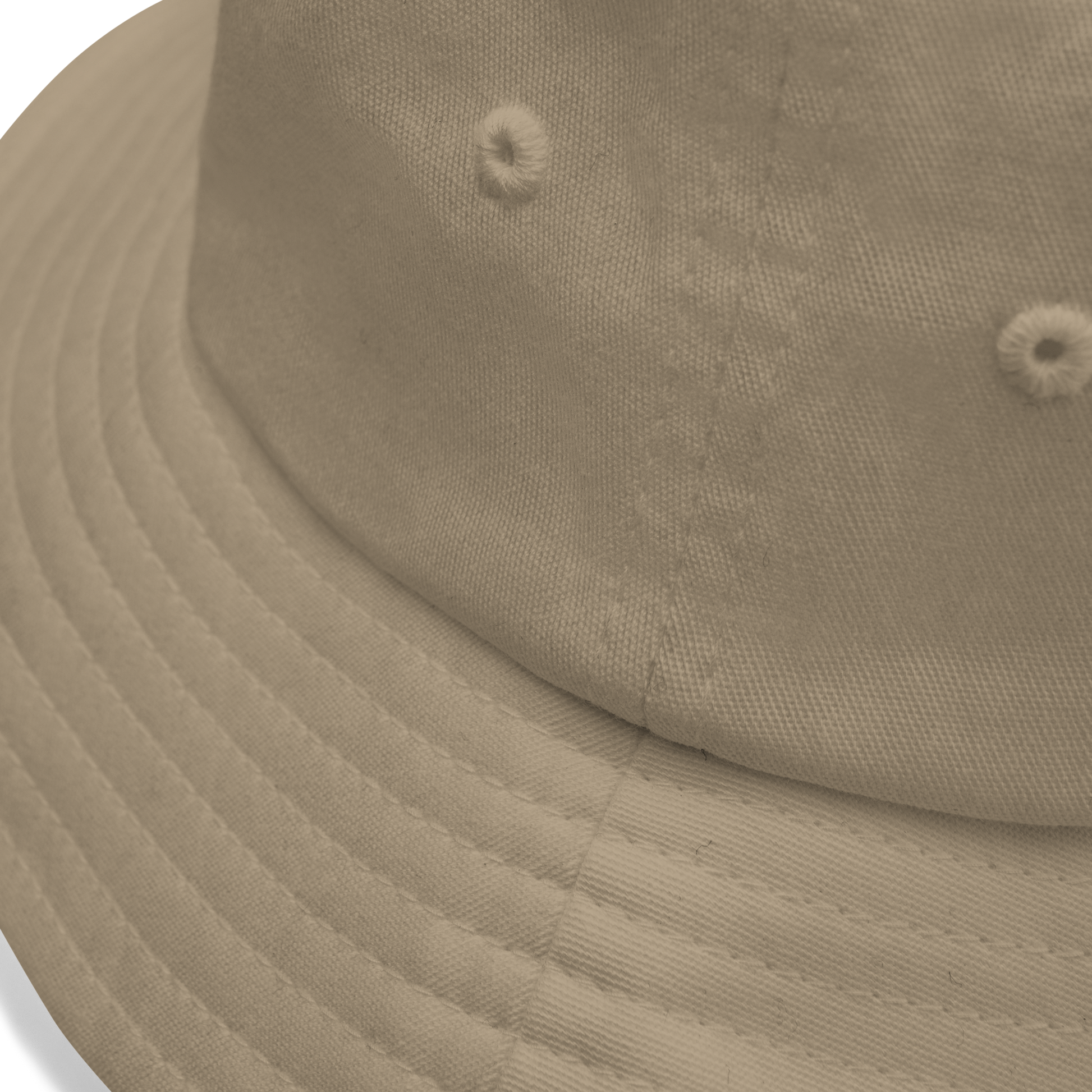 Product details of a Cool Khaki Bucket Hat featuring a striking embroidered Boozy Fox logo on front. Shop Cool Sun Protection Bucket Hats And Wide Brim Hats Online - Boozy Fox