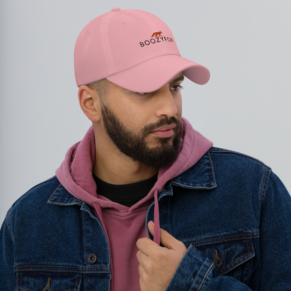 Man wearing a Pink Dad Hat - Boozy Fox