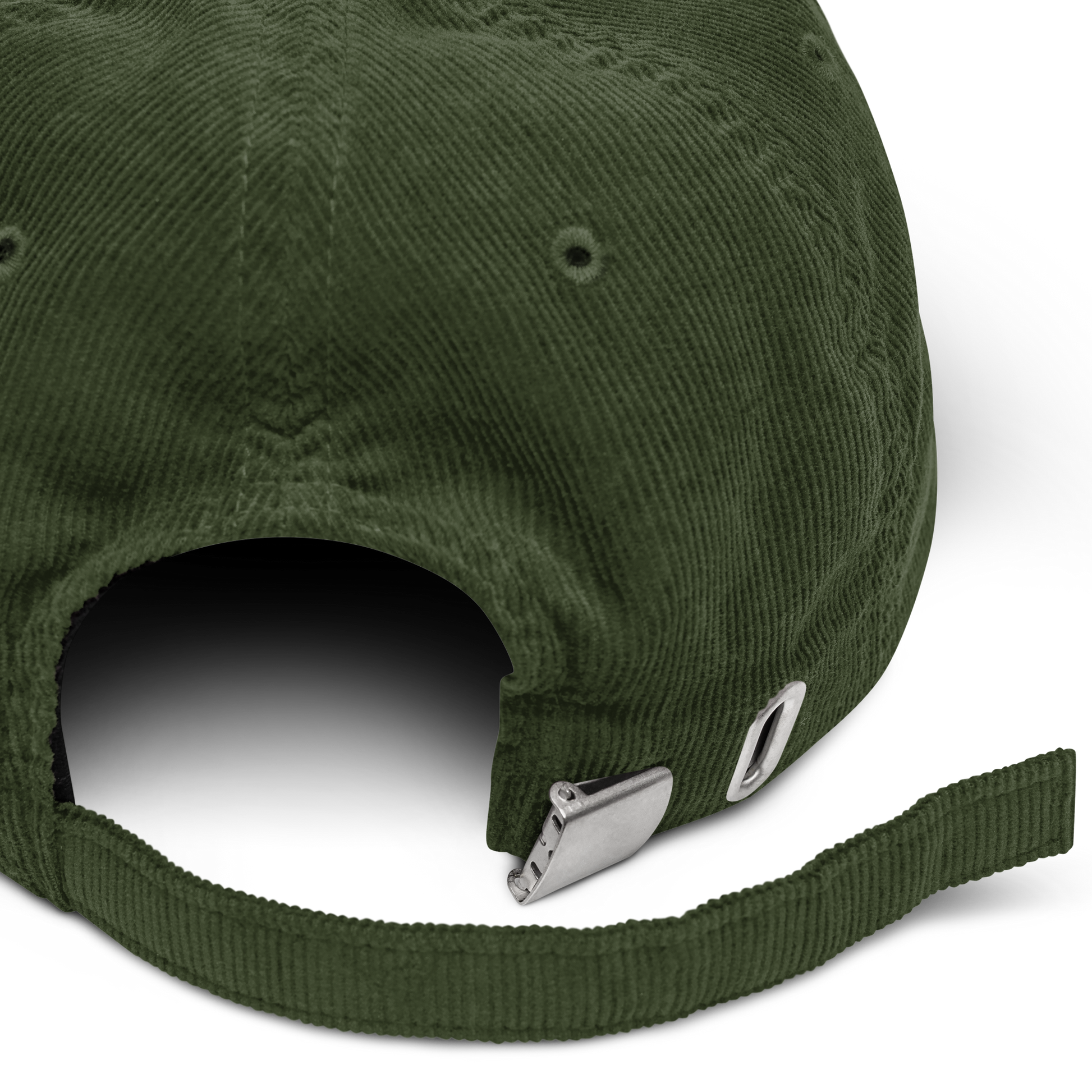 Product details of a Dark Olive Green Corduroy Hat Online - Boozy Fox