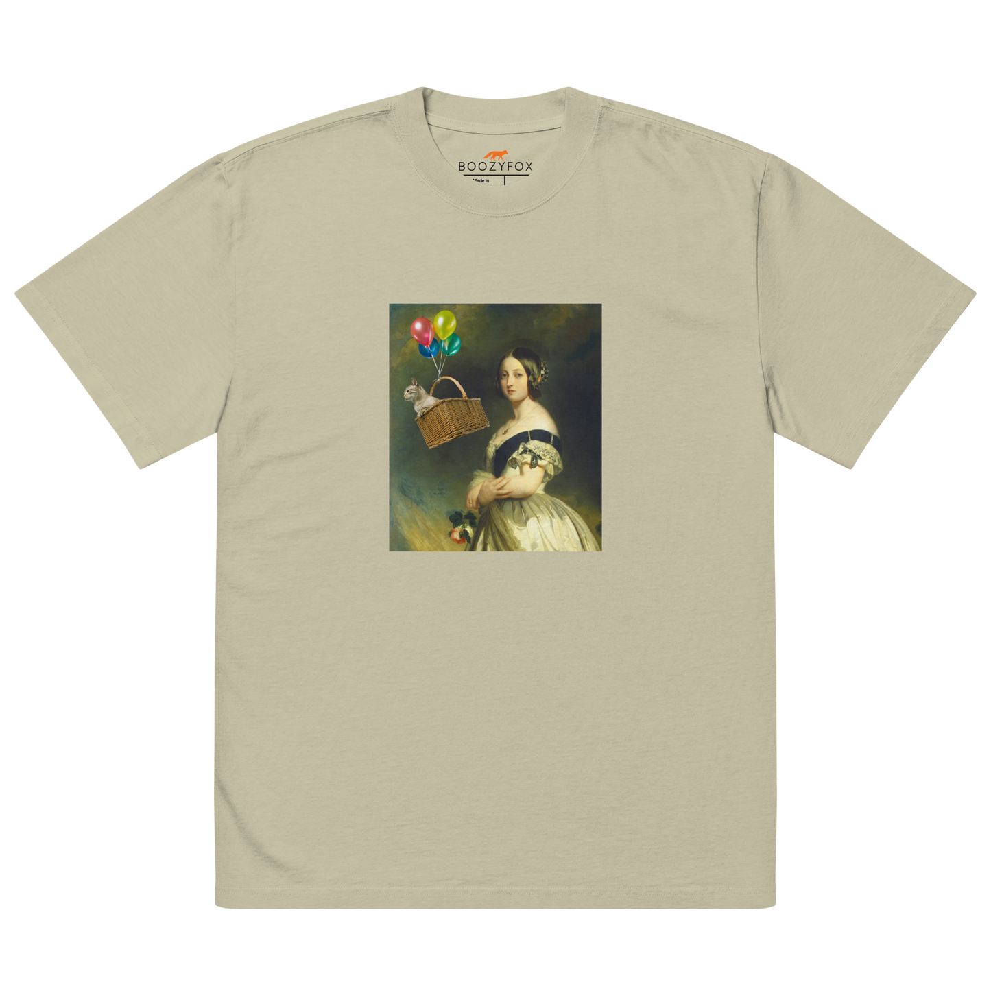 Young Queen Victoria Oversized Tee Online - Faded Eucalyptus - Boozy Fox