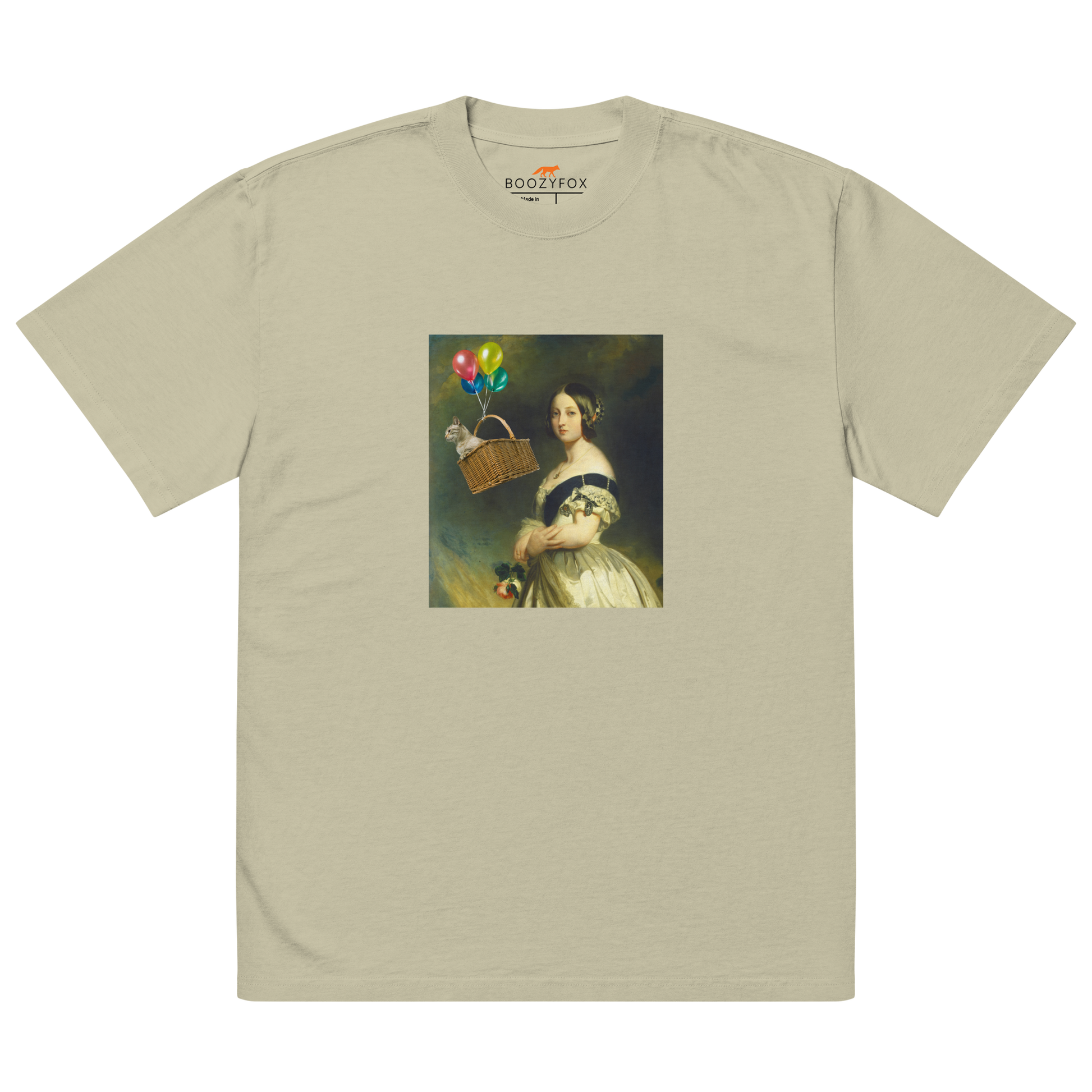 Young Queen Victoria Oversized Tee Online - Faded Eucalyptus - Boozy Fox