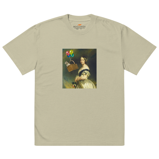 Young Queen Victoria Oversized Tee Online - Faded Eucalyptus - Boozy Fox