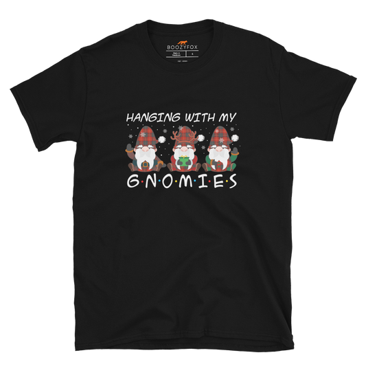 Hanging With My Gnomies T-Shirt Online - Black - Boozy Fox