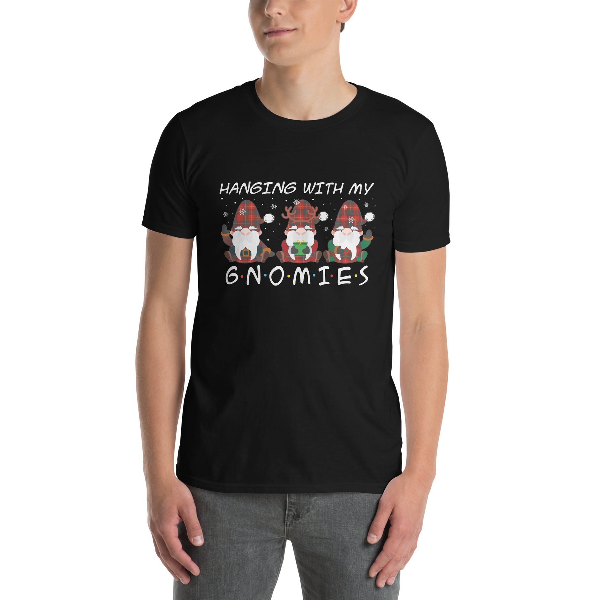 Man wearing a Hanging With My Gnomies T-Shirt - Boozy Fox