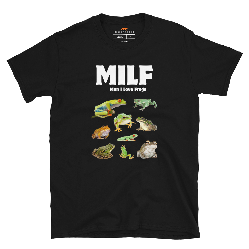 Man I Love Frogs T-Shirt Online - Black - Boozy Fox