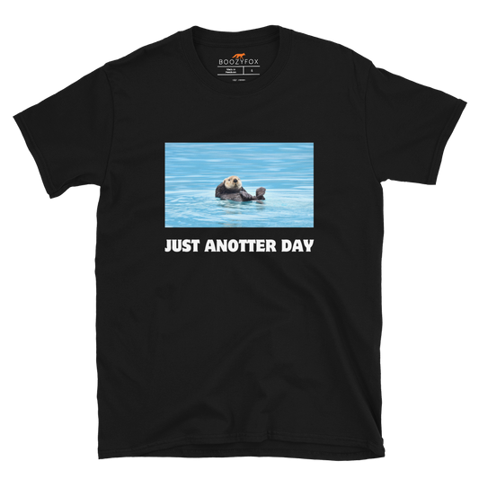 Just Anotter Day Otter T-Shirt Online - Black - Boozy Fox