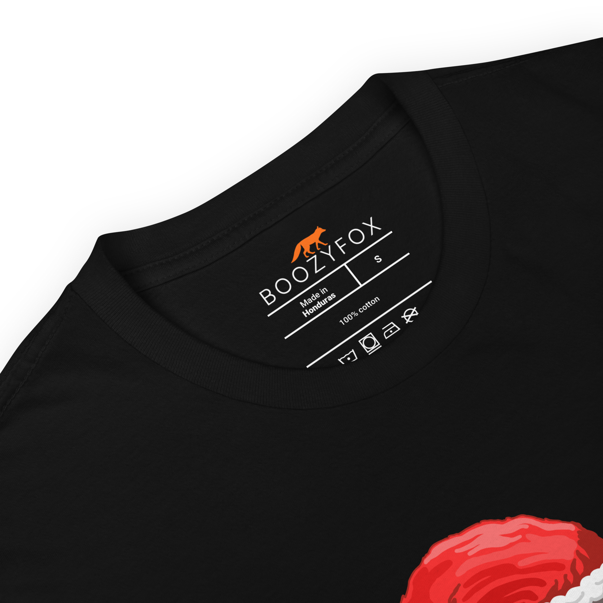 Product details of a Black Christmas Elephant T-Shirt - Boozy Fox