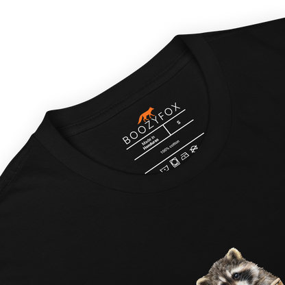 Product details of a t-shirt in black by Boozy Fox