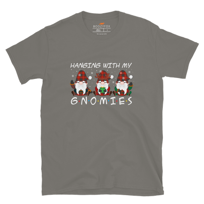 Hanging With My Gnomies T-Shirt Online - Charcoal - Boozy Fox