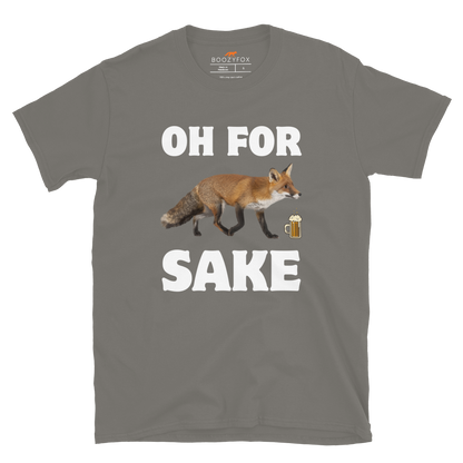 Oh For Fox Sake T-Shirt Online - Charcoal - Boozy Fox