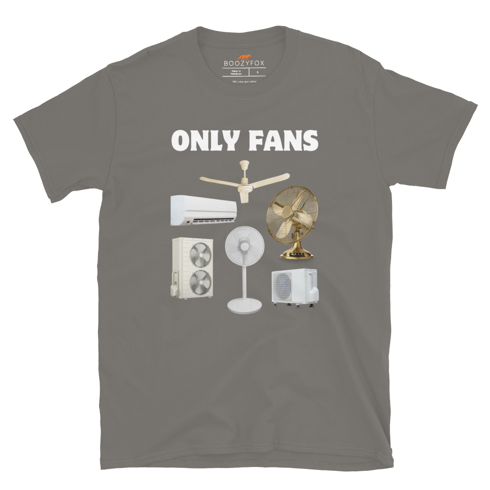Only Fans T-Shirt Online - Charcoal - Boozy Fox