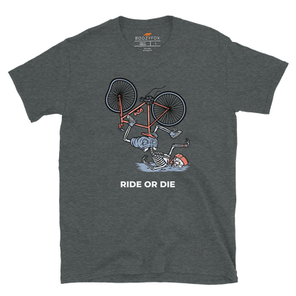 Ride or Die T-Shirt Online - Dark Heather - Boozy Fox