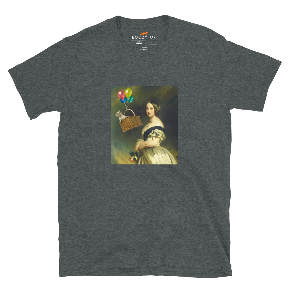 Young Queen Victoria T-Shirt Online - Dark Heather - Boozy Fox