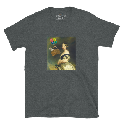 Young Queen Victoria T-Shirt Online - Dark Heather - Boozy Fox