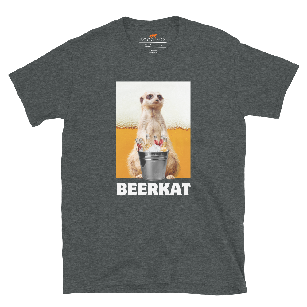 Meerkat T-Shirt Online - Dark Heather - Boozy Fox