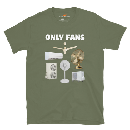Only Fans T-Shirt Online - Military Green - Boozy Fox
