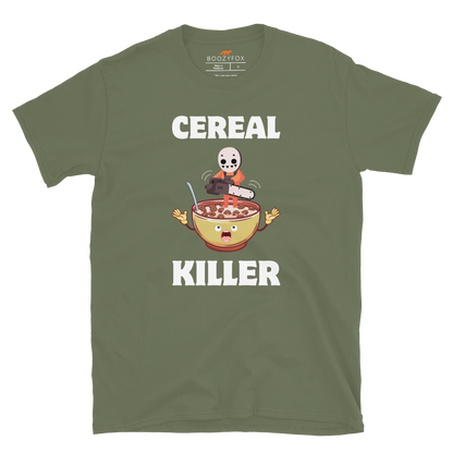 Cereal Killer T-Shirt Online - Military Green - Boozy Fox