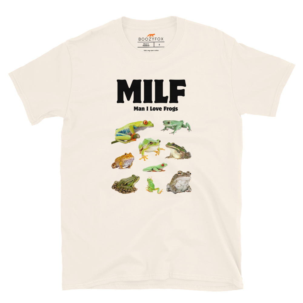 Man I Love Frogs T-Shirt Online - Natural - Boozy Fox