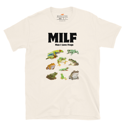 Man I Love Frogs T-Shirt Online - Natural - Boozy Fox