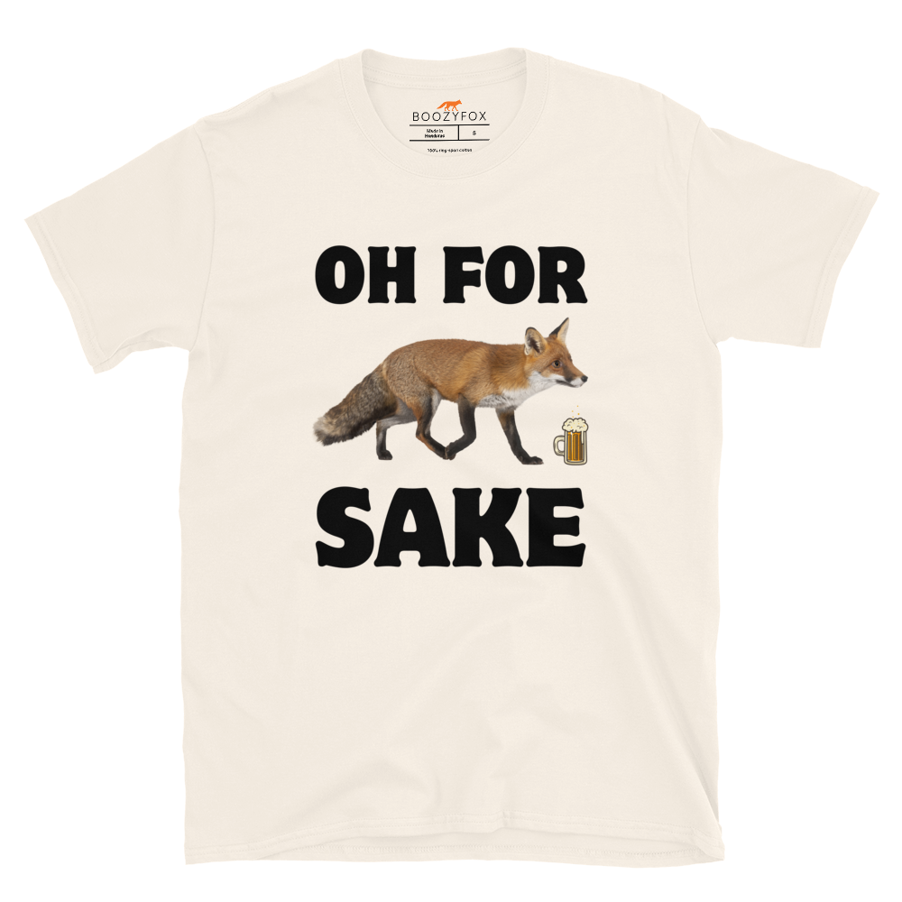Oh For Fox Sake T-Shirt Online - Natural White - Boozy Fox