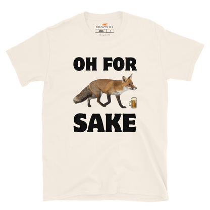 Oh For Fox Sake T-Shirt Online - Natural White - Boozy Fox