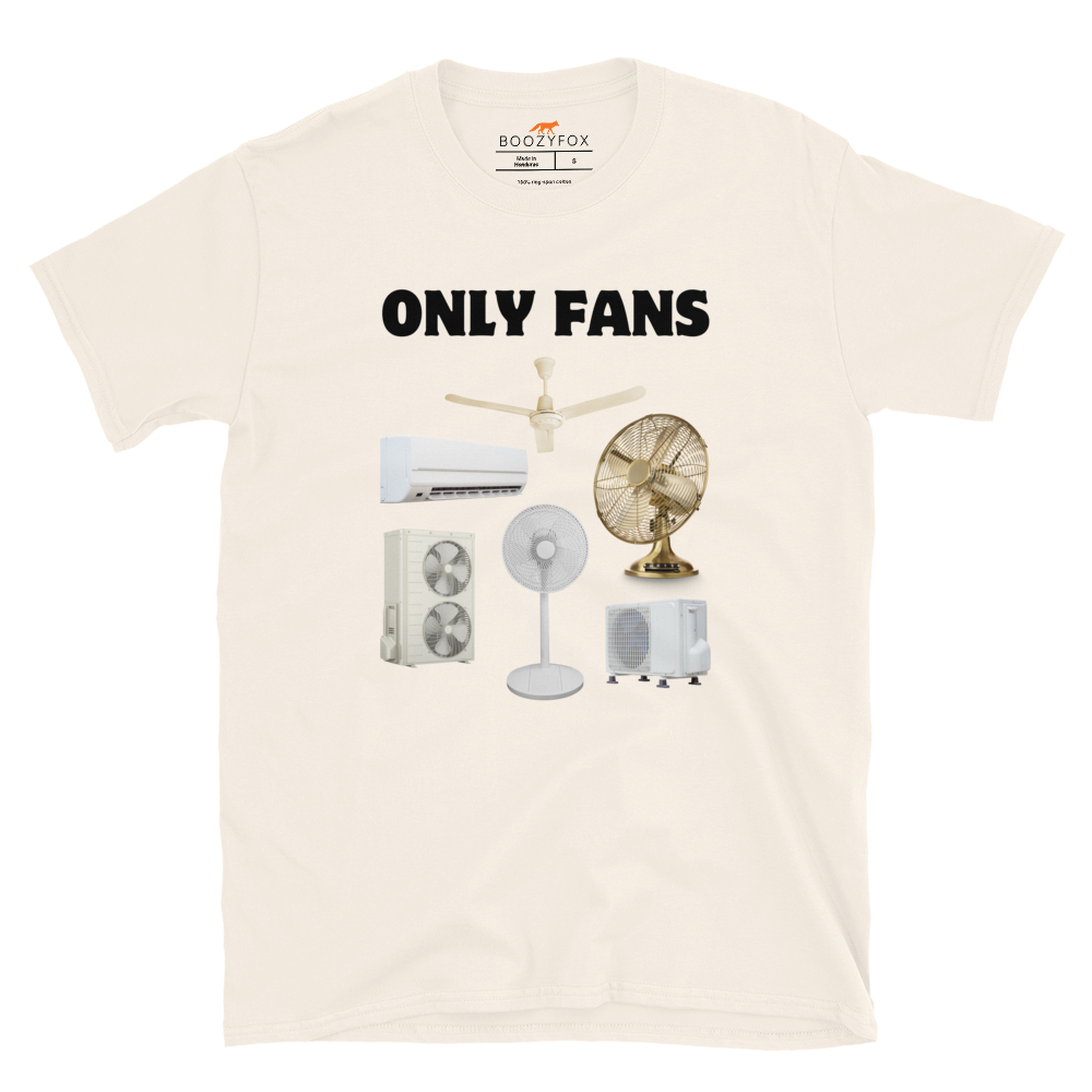 Only Fans T-Shirt Online - Natural White - Boozy Fox