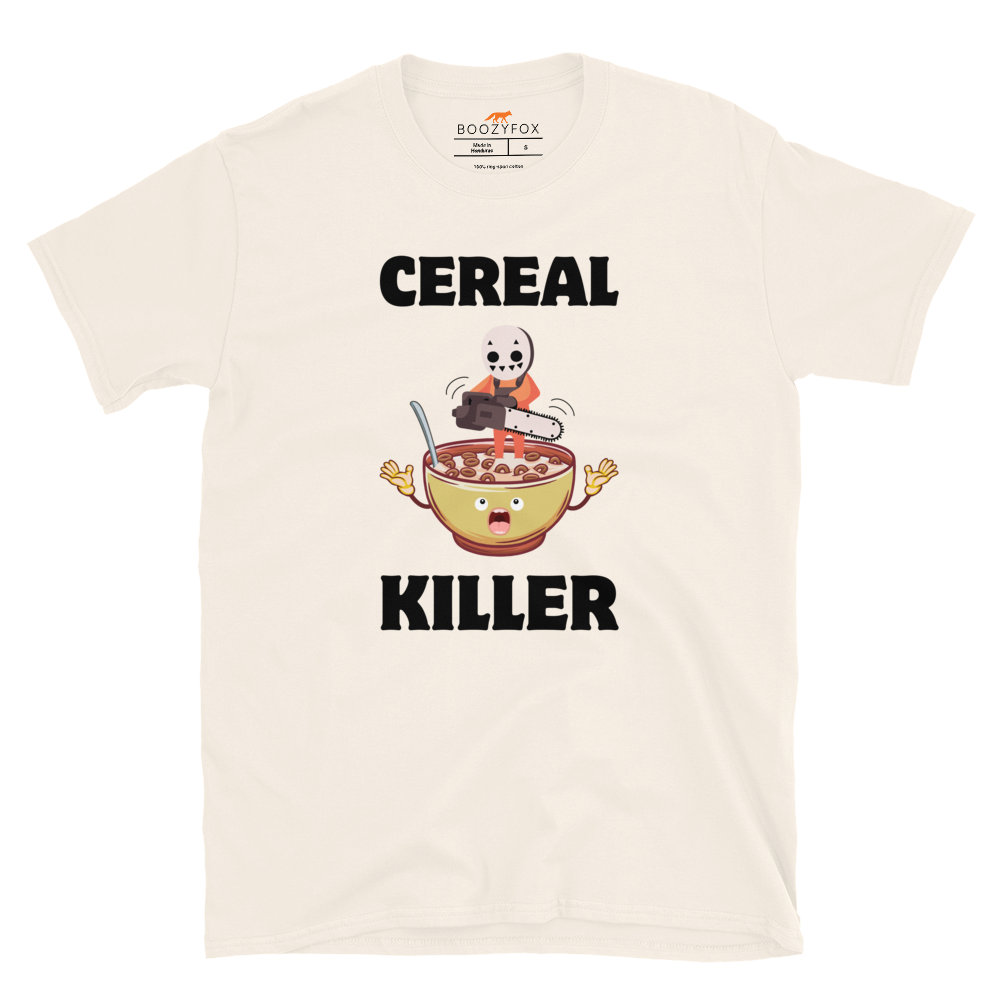 Cereal Killer T-Shirt Online - Natural White - Boozy Fox