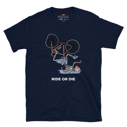 Ride or Die T-Shirt Online - Navy - Boozy Fox